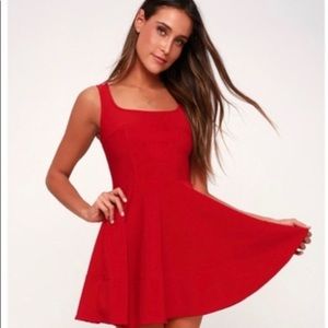 Lulu’s Home Before Daylight Red dress